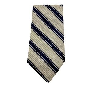 Calvin Klein Dress Tie Blue and Beige Stripes